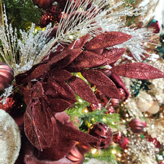 23" Merlot Glossy Laurel Foliage Stem