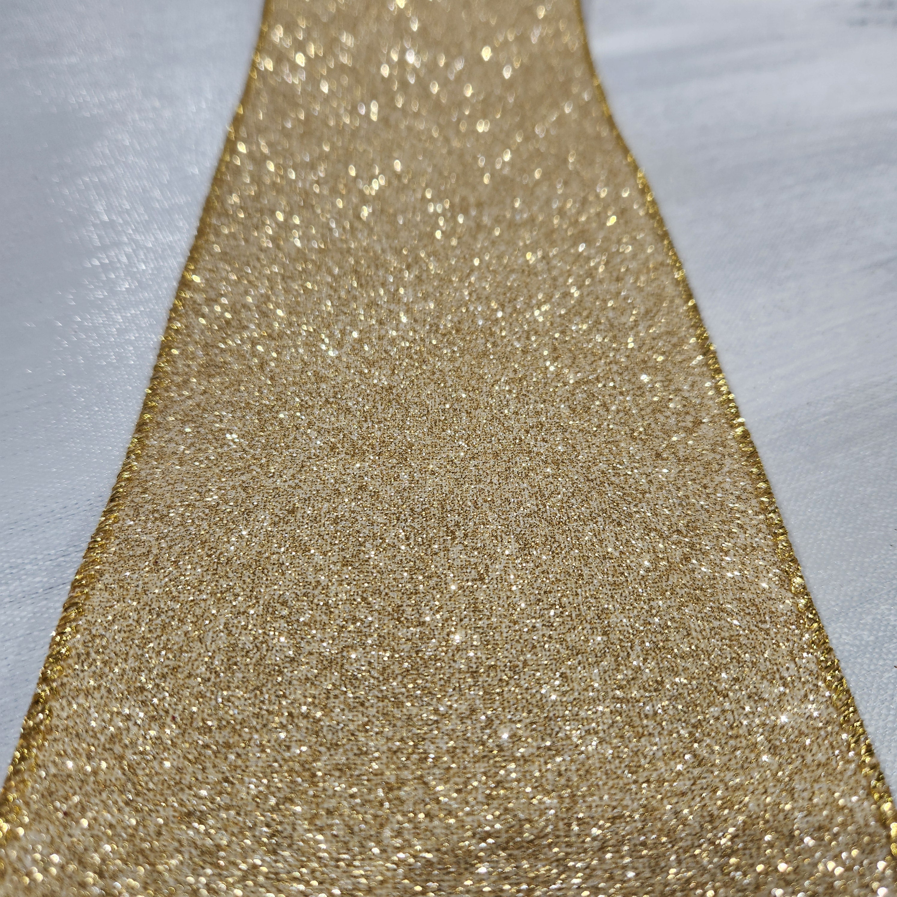 Gold Frosted Ribbon 4" x 30'