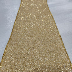 Gold Frosted Ribbon 4" x 30'