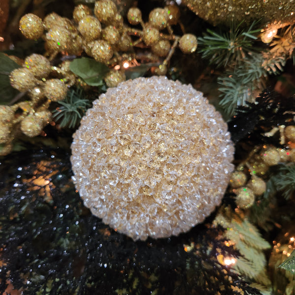 Boule en cristal dorée 4"