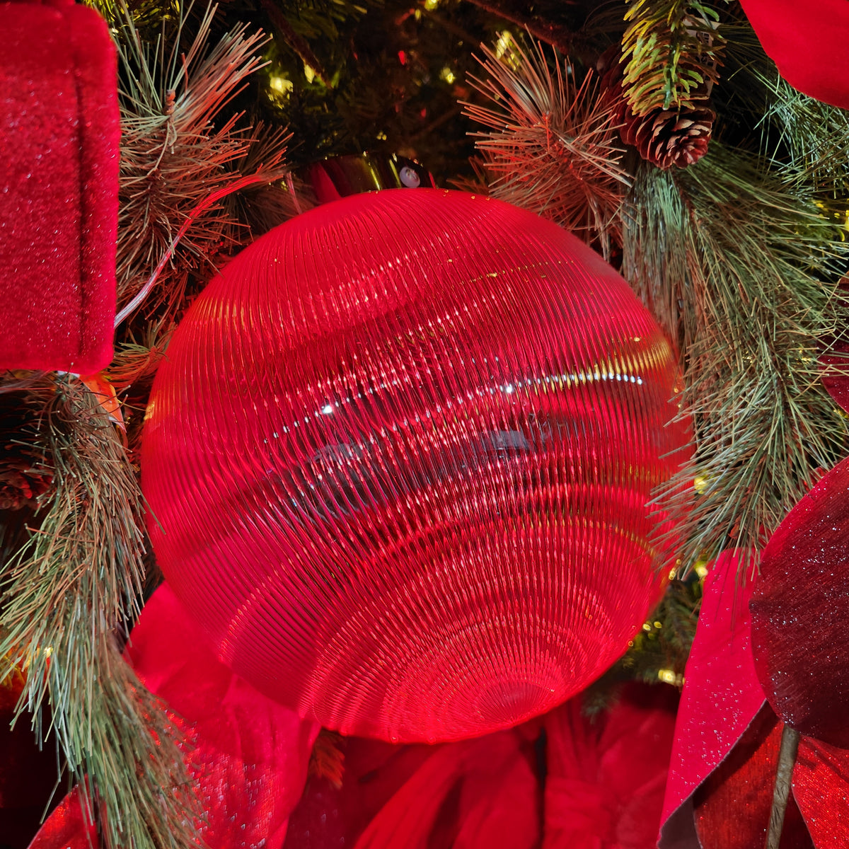 Borealis 10" Red LED Lighted Ball