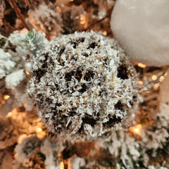 Brindille boule de neige blanc/naturel 5.5"