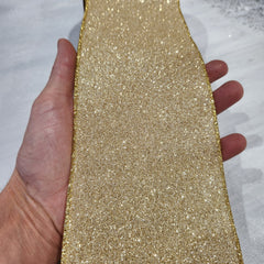 Gold Frosted Ribbon 4" x 30'