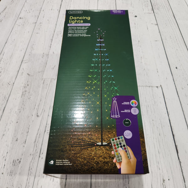 Lighted Tree 265 Multicolor LEDs 2.6' x 5.9' with Remote Control