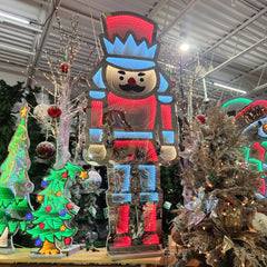 Red and Blue Outdoor Infinity Nutcracker 70.85"