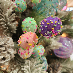 15" Multi-Colored Ball Stem with Nuggets