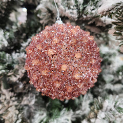 Boule cristal de roche rose 4"