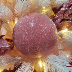 5" Dark Pink Glossy Varnish Ball