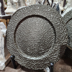 13" matching leaf decorative plate