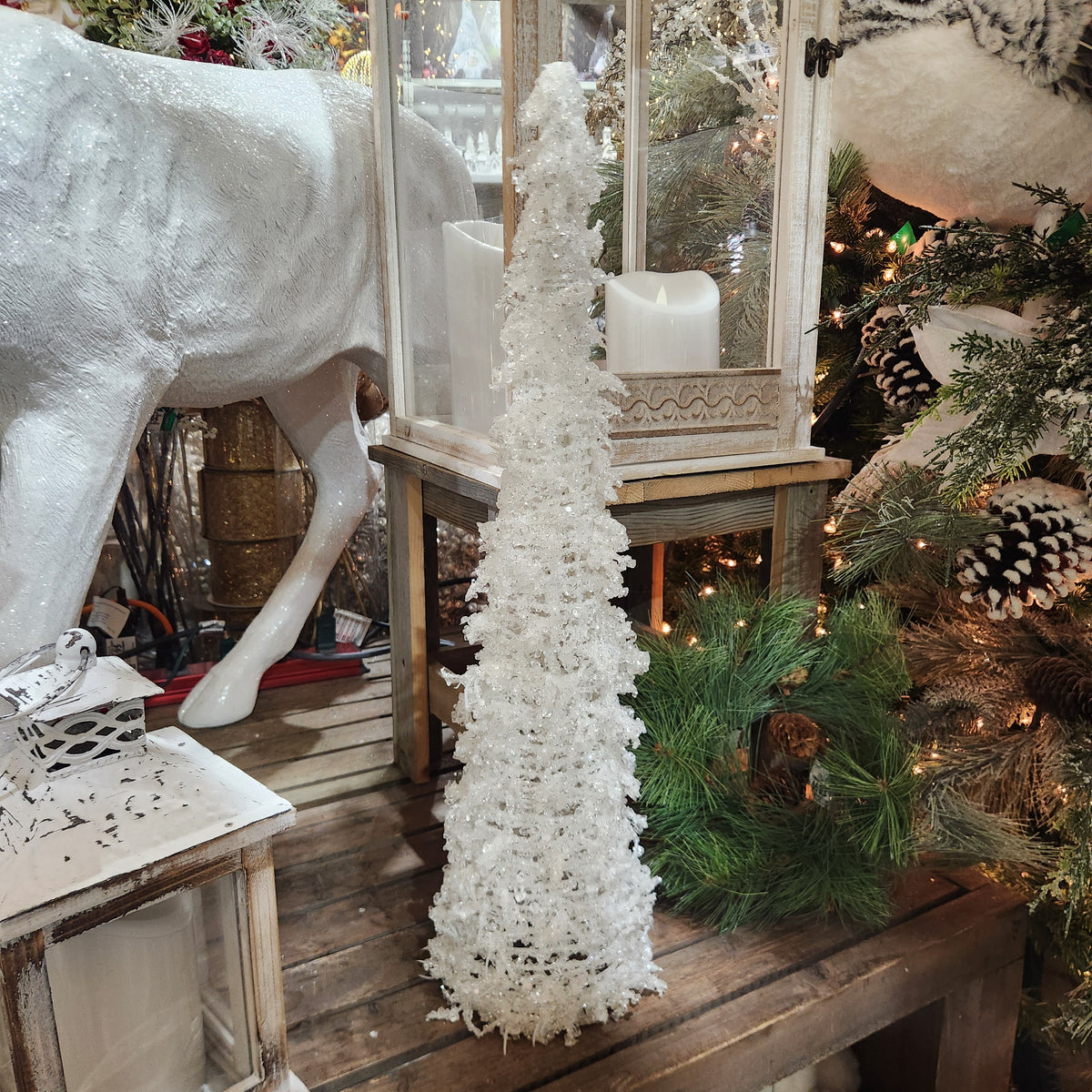 24" White Ice Cream Cone