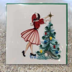 Christmas Lady Card