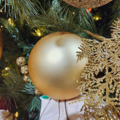 Matte Gold Plastic Ball 4.7"