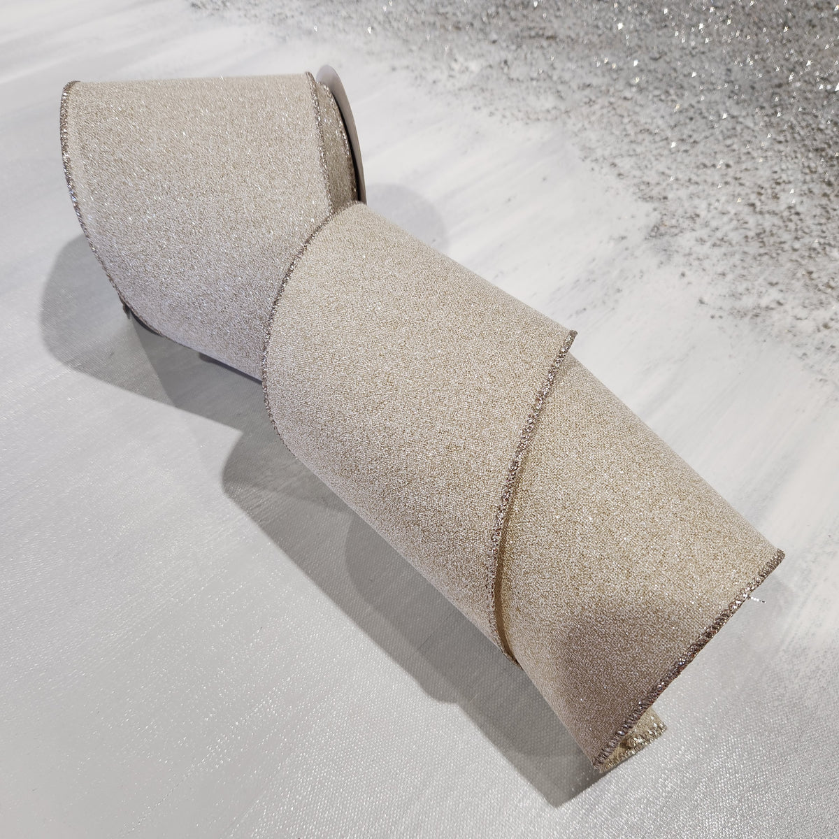 Ruban brillant naturel 4" x 30'