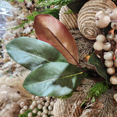 Natural Green Magnolia Foliage Stem 24"