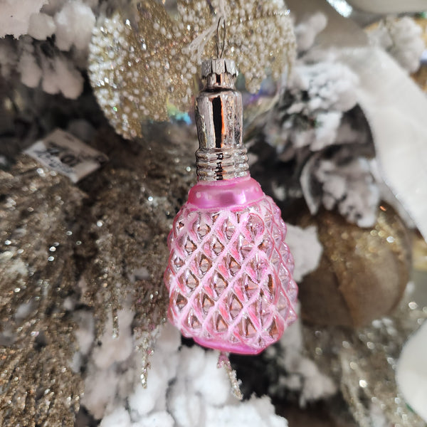 4.5" Rose Gold Glass Perfume