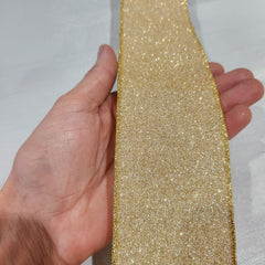Gold Frosted Ribbon 2.5" x 30'