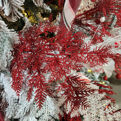 Tige de cèdre encens brillant rouge 19"