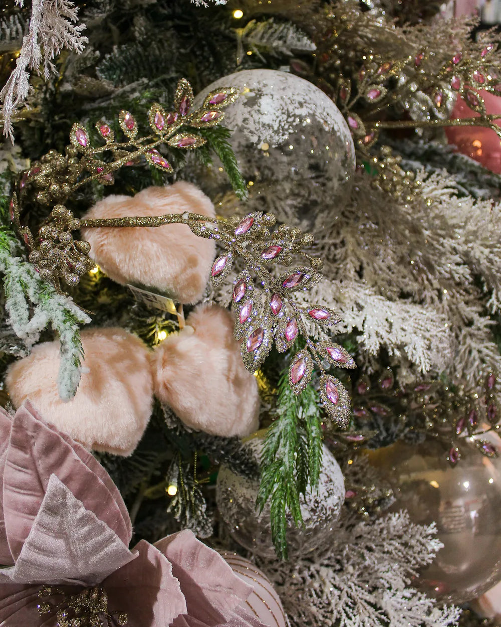 Décorations scintillantes & touches blush